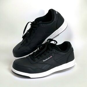 Reebok Women’s Size 8 / Men’s Size 6 Black Leather Work Shoes Comp Toe‎ Sneakers